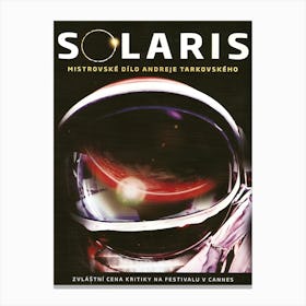 Solaris, Science Fiction, Astronaut in Space, Movie Poster Canvas Print