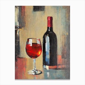 Tempranillo 1 Oil Painting Cocktail Poster Canvas Print
