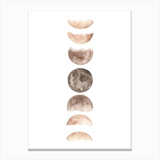 Moonphases 1 Kopie Canvas Print