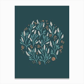 Mimosa's Round Dance [navy] Canvas Print