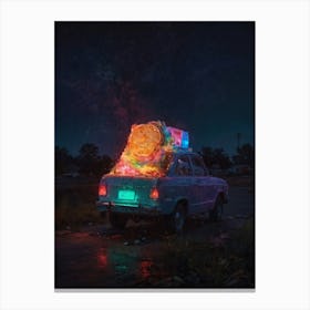 Car At Night 1 Canvas Print