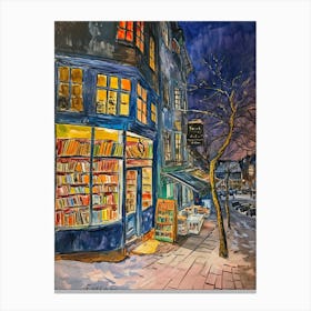 Bergen Book Nook Bookshop 3 Canvas Print