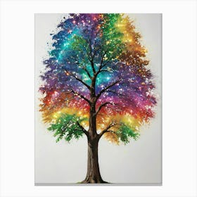 Rainbow Tree 3 Canvas Print