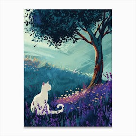 Cat In The Meadow 3 Canvas Print