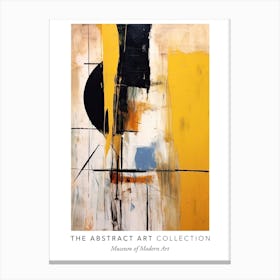 Colourful Abstract Painting 4 Exhibition Poster Canvas Print