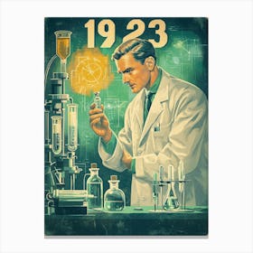 Aihrgdesign A Vintage Medical Poster Celebrating The First Su 1ffc2d3b C2ea 4a6a A9fd 956b11d921e9 3 Canvas Print