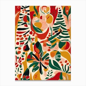 Abstract Painting Christmas Matisse Canvas Print