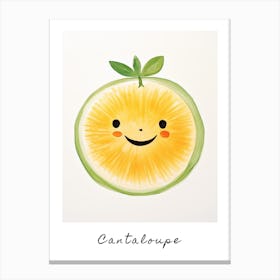 Friendly Kids Cantaloupe 2 Poster Canvas Print