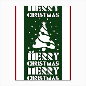 Merry Christmas Sign Canvas Print