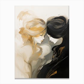 Two Women In Love Canvas Print