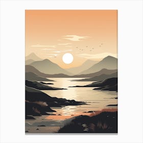The Isle Of Arran Scotland 4 Hiking Trail Landscape Canvas Print