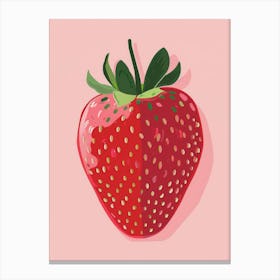 Strawberry Illustration Canvas Print