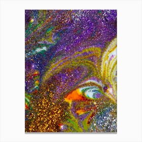 Purple And Gold Swirls 2 Canvas Print