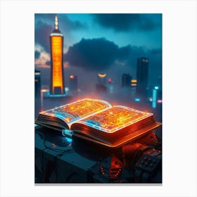 Futuristic Book Canvas Print