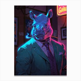 Rhino 5 Canvas Print