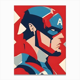 Captain America Graphic Canvas Print
