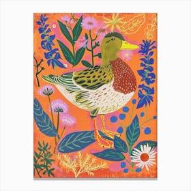 Spring Birds Mallard Duck 1 Canvas Print