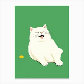 White Cat Canvas Print