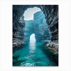 Cave In A Cliff Canvas Print