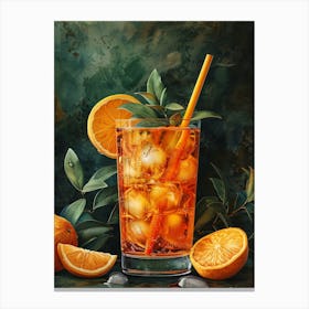 Orange Iced Tea 22 Canvas Print