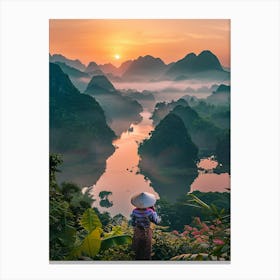 Sunrise In Vietnam 1 Canvas Print