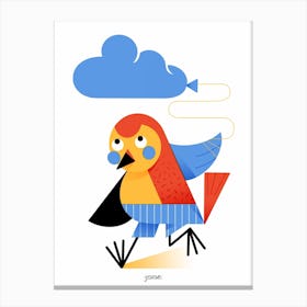 Bird And Cloud Canvas Print