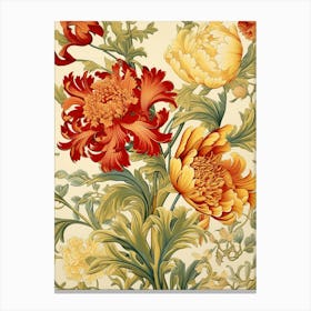 Floral Wallpaper Pattern 6 Canvas Print