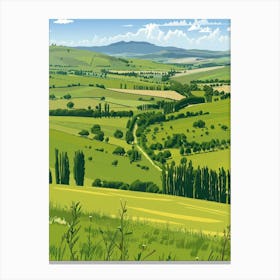 Landscape Of The Countryside Canvas Print