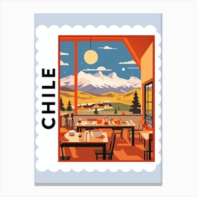 Chile 3 Travel Stamp Poster Canvas Print