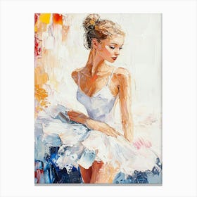 Little Pretty Ballerina Canvas Print