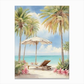 Cayo Santa Maria Cuba Soft Colors Tropical Destination 0 Canvas Print