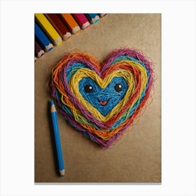 Heart Of Yarn 15 Canvas Print
