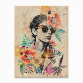 flora portrait Canvas Print