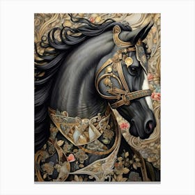 Horse Of Gold | wall art Canvas Print