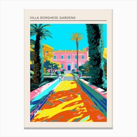 Villa Borghese Gardens Rome 3 Canvas Print