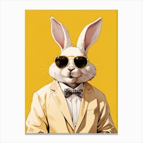 Rabbit In Sunglasses 1 Canvas Print