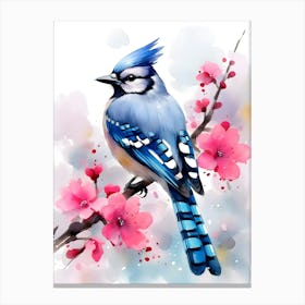 Blue Jay bird Canvas Print