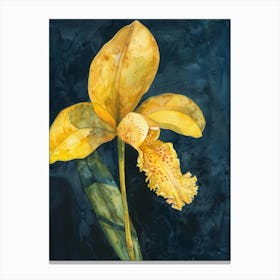 Yellow Orchid 1 Canvas Print