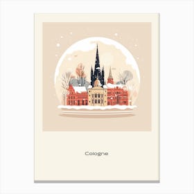 Cologne France 1 Snowglobe Poster Canvas Print