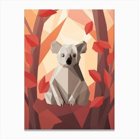 Koala Minimalist Abstract 1 Canvas Print