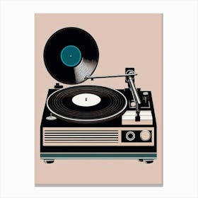 Vintage Record Player - Turntable 1 Canvas Print