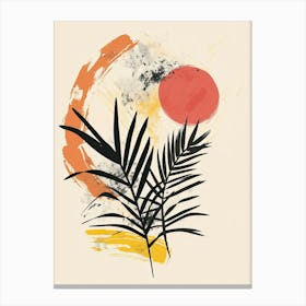 Radiance In Retro Abstraction Mid Century Style Canvas Print