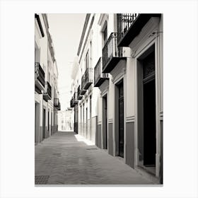 Seville, Spain, Spain, Black And White Photography 3 Canvas Print