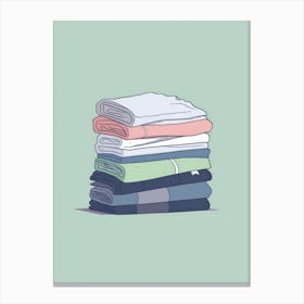 Stack Of Clothes 3 Canvas Print