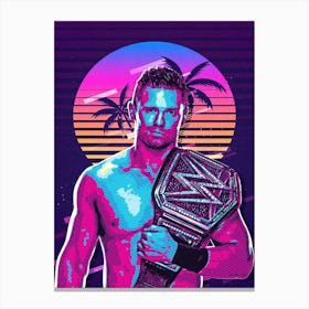 The Miz 80s Retro Canvas Print