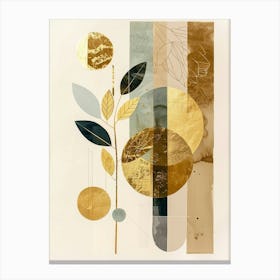 Abstract Gold Leaf Canvas Print