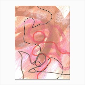 Pink Abstract Series No. 4 Canvas Print