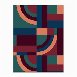 Velvet Blocks Canvas Print