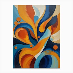 Abstract Painting Rhythms of the Unknown Canvas Print