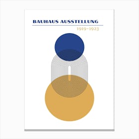 Bauhaus Blue Exhibition 22 Canvas Print